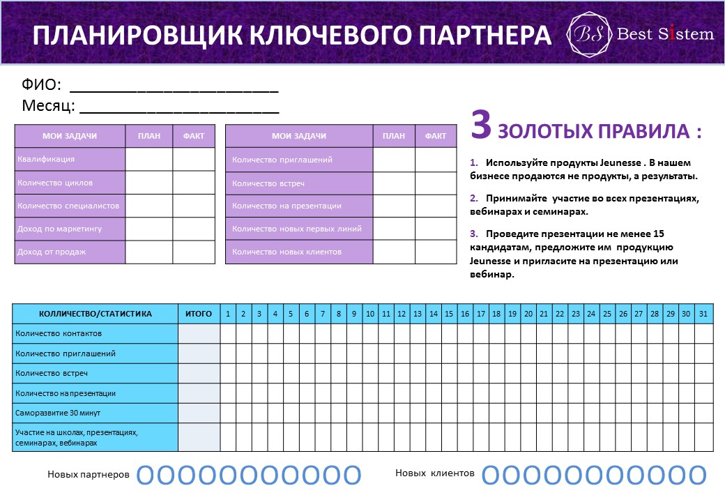 Планировщик. Лист ключевого человека. Планировщик ключевого партнера системы 21. Планировщик ЛР.